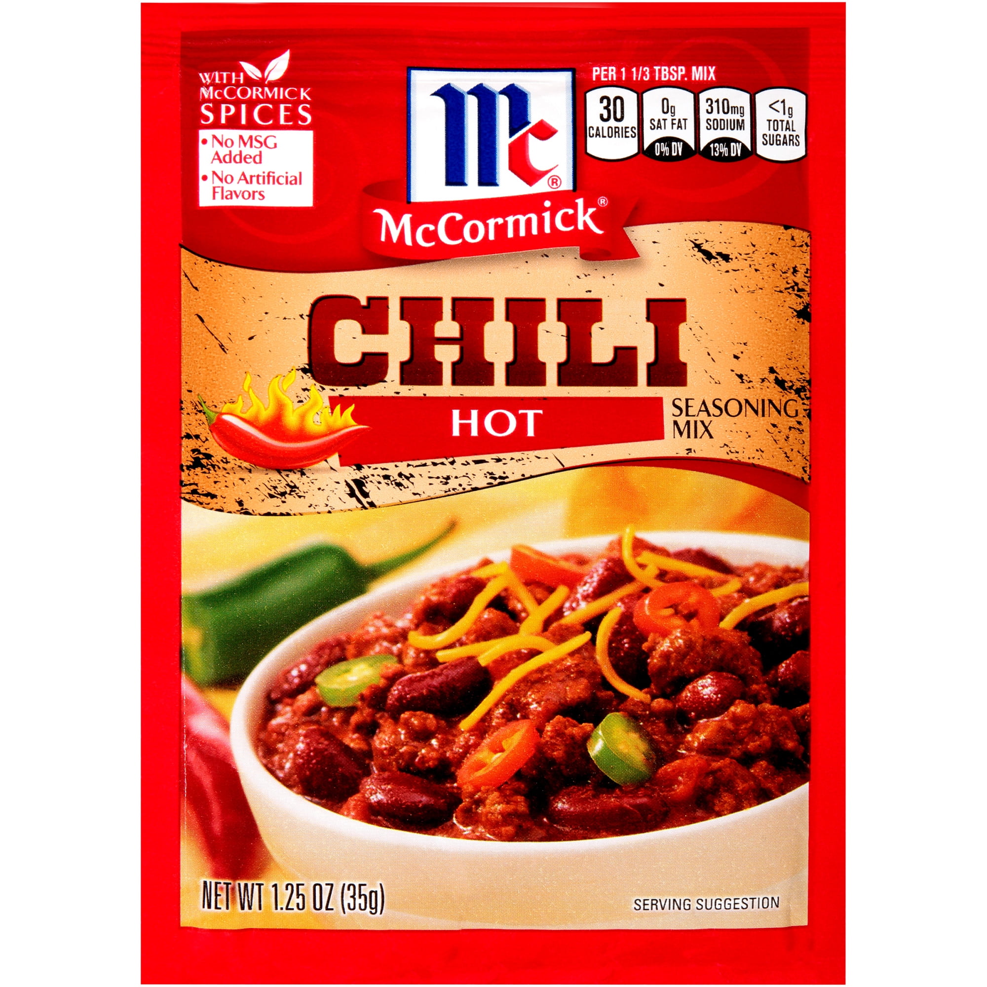 McCormick Hot Chili Seasoning Mix, 1.25 oz