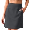 thumbnail image 2 of Gamivast Skirts for Women High Waisted A-Line Mini Skirt with Pockets Tennis Skirt Athletic Skirt Golf Skirt Pickleball Skirt Casual Workout Summer Daily Wear Dark Gray XL, 2 of 5