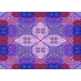 thumbnail image 1 of Ahgly Company Machine Washable Indoor Rectangle Transitional Purple Area Rugs, 7' x 9', 1 of 7