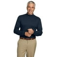 thumbnail image 2 of Port Authority ®  Interlock Knit Mock Turtleneck.  K321 Xl Navy, 2 of 4