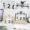 thumbnail image 5 of WHAMVOX  Perpetual Desktop Calendar Mini Large Decorations Office Black, 5 of 8