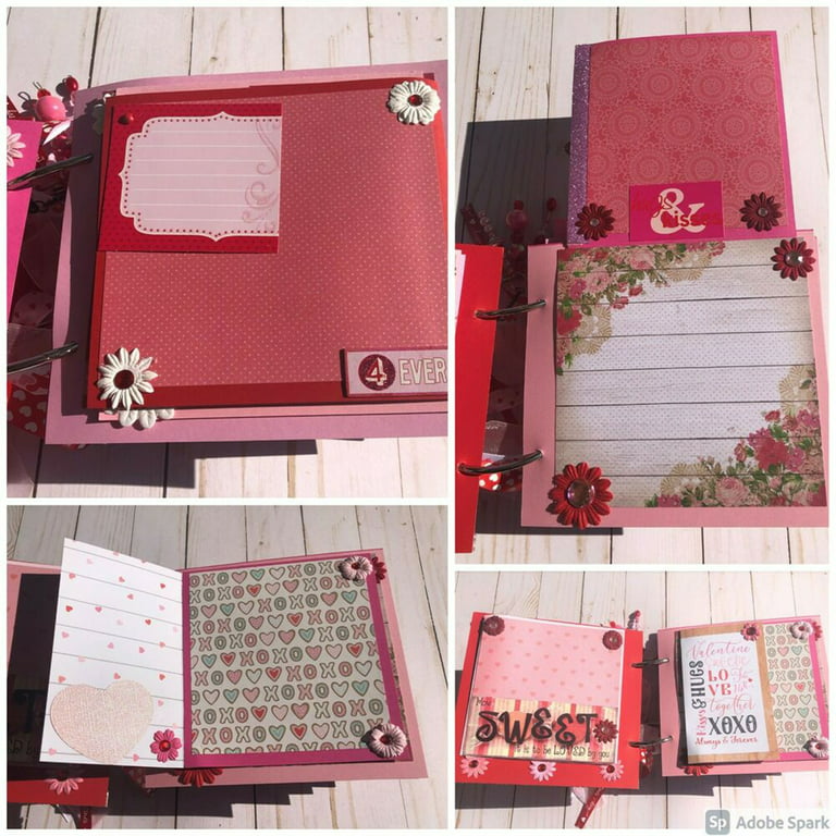 Customized mini scrapbook album #birthdaygiftforhubby #craftbybee