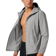 thumbnail image 2 of Yaoyar Mens Sun Shirt Upf 50+ Rash Guard Long Sleeve Zip Up Fishing Hoodie Breathable Ice Silk Jackets with Pockets, 2 of 8