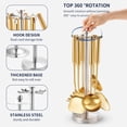 thumbnail image 4 of Xuniizn Kitchen racks Stainless Steel Kitchen Storage Rack Kitchenware Storage Rack Desktop Floor Standing Products Household Spatula Hanging Rack, 4 of 6