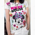thumbnail image 3 of NOVEDAD DE VERANO 2023, camiseta de manga corta para mujer con estampado de Mickey Mouse, camisetas básicas simples e informales suaves que combinan con todo, camisetas de moda de verano, 3 of 5