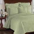 thumbnail image 2 of Historic Charleston King Charles Matelasse Queen Coverlet in Sage, 2 of 9