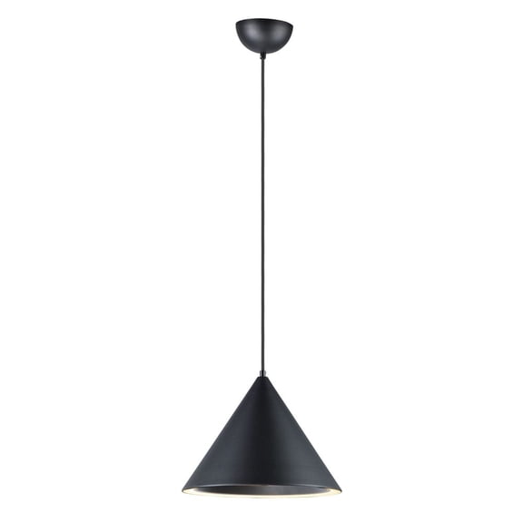 E20084-BK ET2 Lighting Abyss-30W 1 LED Pendant-12.5 Inches wide by 9.5 inches high-Black Finish