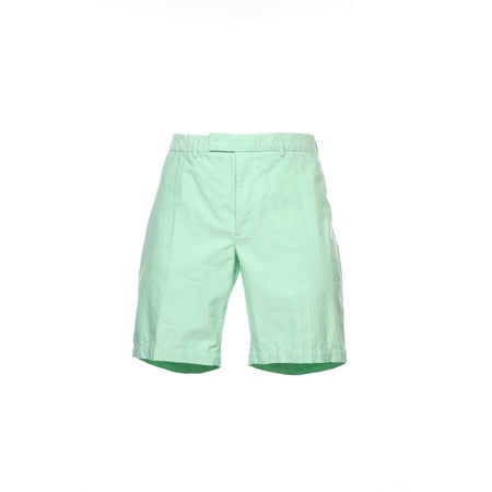 Ralph Lauren Flat Front Shorts - Polo by Ralph Lauren Men's Light Green Two Tone Flat Front Walking Shorts