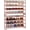 8 Tiers-Pink, variant on Large Shoe Rack, 8 Tiers Heavy Duty Metal Shoe Storage Rack for Closet Front Door Entrance, Up to 50 Pairs, Black