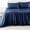 Navy Blue, variant on Gaderth Bamboo Cooling Sheets Set For Hot Sleeper,Bed Sheet Set,Bed Sheets And Pillowcase Set Cool Sheet For Hot Sleepers,3 Pcs Bedding Sheets