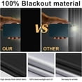 thumbnail image 3 of Cortinas opacas portátiles para dormitorio, tela de poliéster de alta densidad con revestimiento plateado reflectante, 100 % bloqueador de luz solar, fáciles de cortar para un ajuste personalizado,, 3 of 5