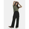 thumbnail image 2 of Time and Tru Women's and Women's Plus Cotton Double Cloth Cargo Pants, Sizes XS-4X, 2 of 5