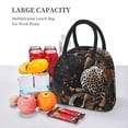 thumbnail image 5 of Salouo Leopard On Tree Branch for Insulated Lunch Bag for Women/Men - Leakproof Cooler Tote Bag Organizer - Reusable Lunch Box for Office Picnic Hiking Beach-One Size, 5 of 6