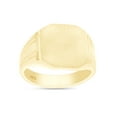 thumbnail image 3 of AFFY Octagon Cut Engravable Men's Signet Ring In 14K Yellow Gold Plated Sterling Silver, Ring Size 8.5, 3 of 3