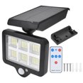 thumbnail image 1 of Luz de pared LED solar inteligente, 120 LED, sensor corporal, IP65 a prueba de agua, control remoto, ideal para calles y caminos al aire libre, 1 of 8