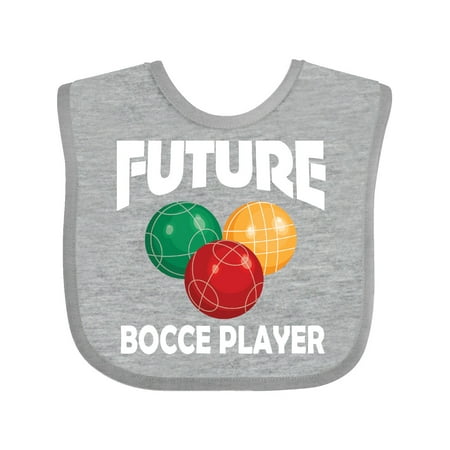 

Inktastic Future Bocce Player Gift Baby Boy or Baby Girl Bib