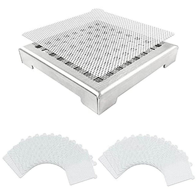 Toystoory Juego de pegatinas de filtro de drenaje de suelo, adhesivo de colador antibloqueo para atrapar el pelo de tela no tejida pequeña Juegos de accesorios de baño