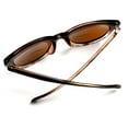 thumbnail image 6 of Bi-Focal Sun Readers Oversize Round Audrey Hepburn Sunglasses Matte Dark Brown - 3.5 / Dark Brown, 6 of 7