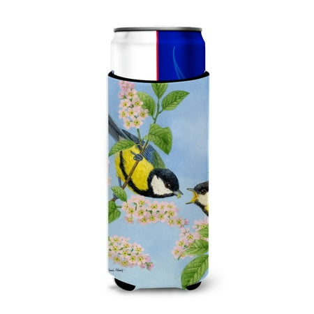 

Carolines Treasures ASA2128MUK Eurasian Blue **** Birds Ultra Hugger for slim cans Slim Can multicolor