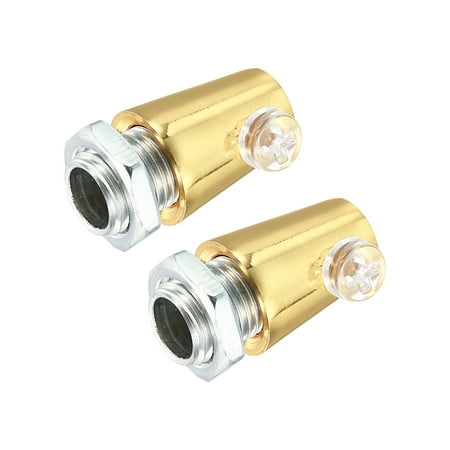 

Uxcell Lighting Cord Grips Connector Carbon Steel Light Cable Glands with Screws 2pack Light Gold Tone