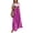 Purple, variant on Women's Polka Dot Jumpsuit, Casual Wide Leg Bib Overalls with Pockets, Loose Fit Sleeveless Dot Print Summer Rompers Long Pants