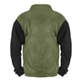thumbnail image 3 of Wutalume Men's Standing Collar Sweatshirt for Outdoor Casual Wear, Loose Fit Long Sleeve with Pocket, Spring Tops with Durable Material for Active Lifestyles,Light Green XL, 3 of 4