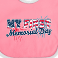 thumbnail image 4 of Inktastic My First Memorial Day Grunge with Fireworks Boys or Girls Baby Bib, 4 of 4