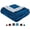 Navy Blue, variant on Elegant Comfort Reversible Throw Blanket with Braided Design, Heavyweight Micromink and Sherpa Backing, Throw Size, Grey