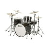 Premier Genista Birch Concert Master Ace 24 4-Piece Shell Pack Solid Black Lacquer