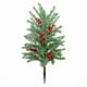thumbnail image 3 of Árbol artificial de Navidad para jardín, decoración de estacas, planta artificial para jardín. Bayas rojas verdes, 3 of 9