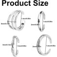 thumbnail image 2 of shiyou-4pcs Adjustable Toe Rings for Women, Open Toe Rings Set Simple CZ Triple Twist Crystal Band Elegant Summer Beach Foot Jewelry, 2 of 4