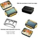 thumbnail image 2 of Bewildely Fiambrera portátil Bento Box Caja de alimentos termo de grado alimenticio Contenedor de alimentos resistente al calor Contenedor de almuerzo a Mostrada Azul Bewildely HA027876-01, 2 of 6