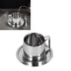 thumbnail image 3 of Juego de Tazas de café Juego de 3 Piezas Juego de Tazas de café Aisladas Tazas de Acero Inoxidable de Doble Pared Taza de té con Leche con Platillo y Cuchara ANGGREK  Otros, 3 of 8
