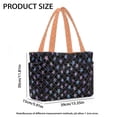 thumbnail image 7 of Pzuqiu Gradient Star Large Capacity Quilted Tote Bag for Women Lightweight Puffer Work Tote Bag Trendy Carryall Work Travel Totes for School Everyday Use Soft Shoulder Handbag, 7 of 7