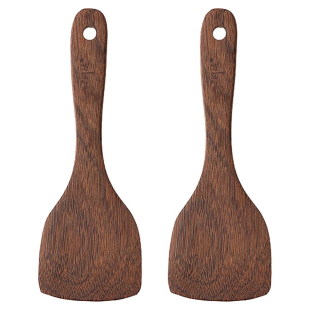 2 cucharas de arroz de madera, cuchara para servir arroz, pala de arroz japonesa, paleta de arroz, cocina, madera, cocina, cuchara de arroz para puré de patatas