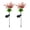 🍒 Pink_Hot#5515, variant on Solar Garden Chrysanthemum Lights 2 Pack, Dancing LED Flower Stake Lights, Solar Powered PVC Waterproof Patio Pathway Landscape Decor, White Pink Orange Purple