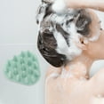 thumbnail image 2 of Unique Bargains 1 Pc Triangle Hair Shampoo Brush for Head Massage 3.15"x3.07"x2.36" Green, 2 of 6