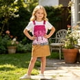 thumbnail image 2 of OSOLU Overall Dress For Girls Adjustable Straps Ice Cream Printed Loose Fit Suspender Dress With Pockets Kids Girl Summer Clothes 4-13Y, 2 of 7