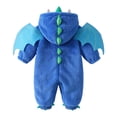 thumbnail image 3 of UACY Baby Boys Girls Dragon Hooded Jumpsuit with Wings Plush One Piece Romper for Halloween Dress Up Winter Warm Soft Casual Wear, 3 of 9