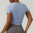 thumbnail image 3 of Fashion Women's Summer Round-Neck Short Sleeve Solid Comfy Regular Tank Tops, 3 of 3