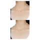thumbnail image 1 of Minnieouse Collar con colgante de cadena de plata, pieza llamativa de estilo vintage con detalle de cuentas, hecho a mano, blanco, 55 cm blanco 55cm 2Conjunto, 1 of 6
