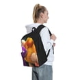 thumbnail image 6 of Lsque Pikmin Pattern Adult Backpack – Durable & Lightweight PU Canvas Storage Bag , 15” Laptop Compartment, and Multiple Pockets, 6 of 7