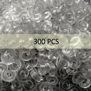 LNCDIS S Clip 300 Pcs for Loom Rubber Band for Diy Bracelet Making Refill Kit