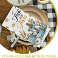 thumbnail image 5 of Teal Pumpkin Patch Fall for Jesus Kitchen Dish Towels Set of 2, Autumn Religious Cross Hand Towels Drying Baking Cooking Cloth, Thanksgiving Maple Leaves Farmhouse Home Kitchen Decor 18x26 Inch, 5 of 6