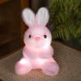 thumbnail image 5 of Plush Bunny Stuffed Animal,Stuffed Rabbit Plush Toys,Easter Rabbit Stuffed Bunny Animal,Christmas Bunny Plush Gifts,Cute Glowing Rabbits Plushie Soft Toy for Sleep Comfortion with 2 AA Batteries, 5 of 9