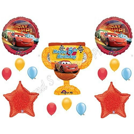 DISNEY CARS  5th Birthday  Balloons Decoration Supplies  