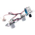 thumbnail image 1 of Tablero de control precableado de 3 vías con conector de guitarra cromado TL Telecaster JM, 1 of 5