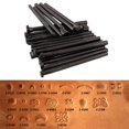 thumbnail image 4 of de herramientas de impresión de talla de material cuero de 20 piezas, sellos de material cuero para manualidades, de herramientas para fabricar sillines, Negro BLESIY Sellos de artesanía en cuero, 4 of 8