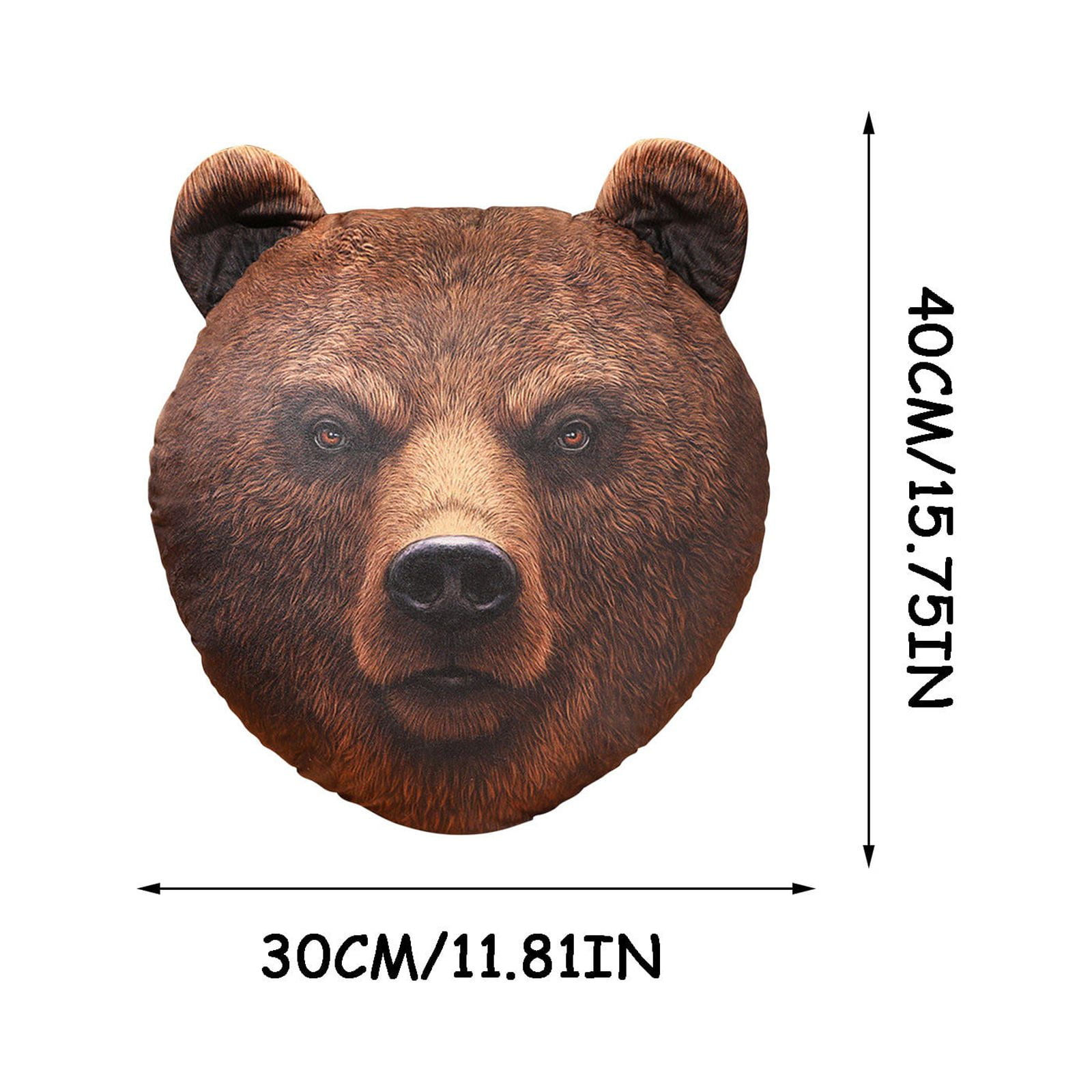 Wolfast Bear Gifts for Bear Lovers Simulation Brown Bear Pillows