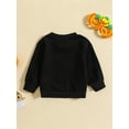 thumbnail image 4 of xiaxaixu Bébé Garçon Sweat à Capuche, Manches Longues Col Rond Lettres Citrouille Imprimé Pull-Over Vêtements d'Halloween, 4 of 8
